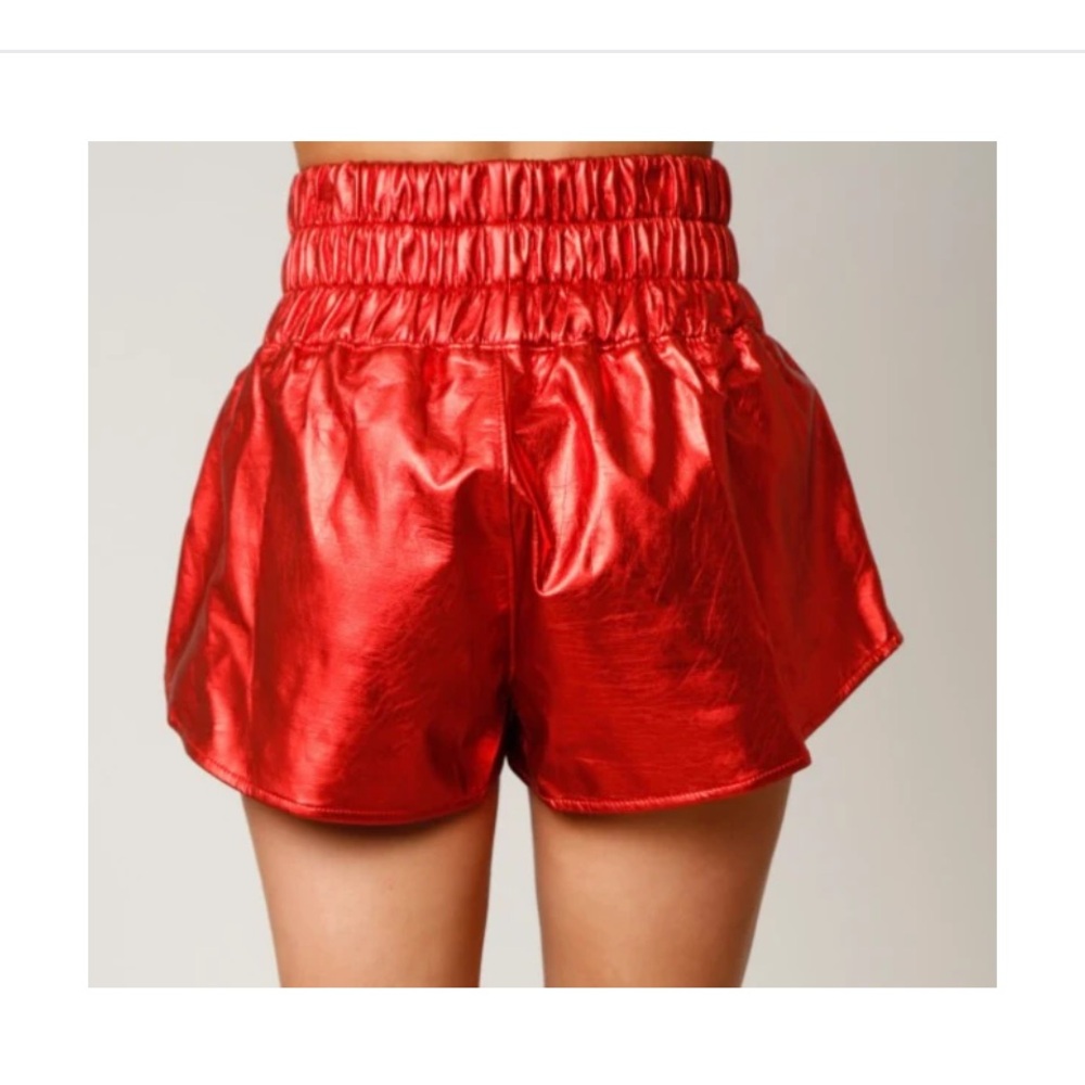 NWT Peach Love Burgundy Faux Leather Skirt Sz L - Picture 6 of 7